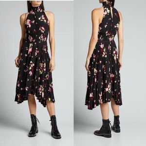 NWOT T.L.C. Renzo‎ Dress Black Floral Sz 8